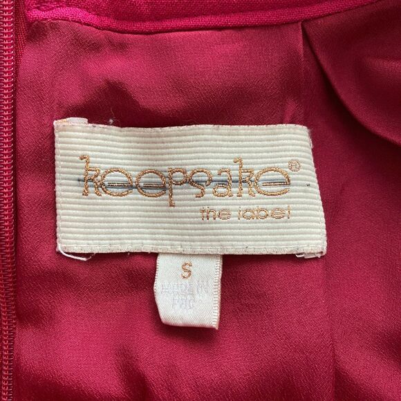 Revolve Keepsake The Label Cross Back Mini Fit and Flare Dress Pink S Small - Picture 6 of 9
